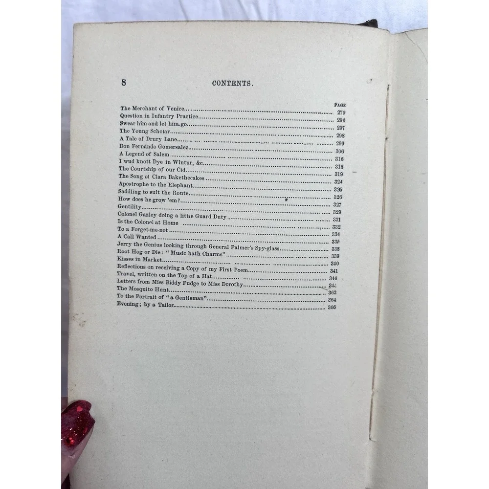 Wit And Humor For The Household 1883  Antique Book